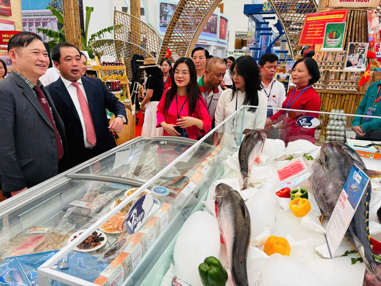 VASEP tham gia Triển lãm Thành tựu đất nước 80 năm với gian hàng thủy sản đặc sắc