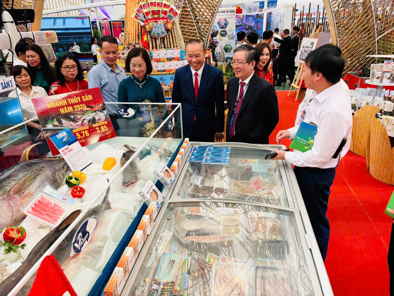 VASEP tham gia Triển lãm Thành tựu đất nước 80 năm với gian hàng thủy sản đặc sắc